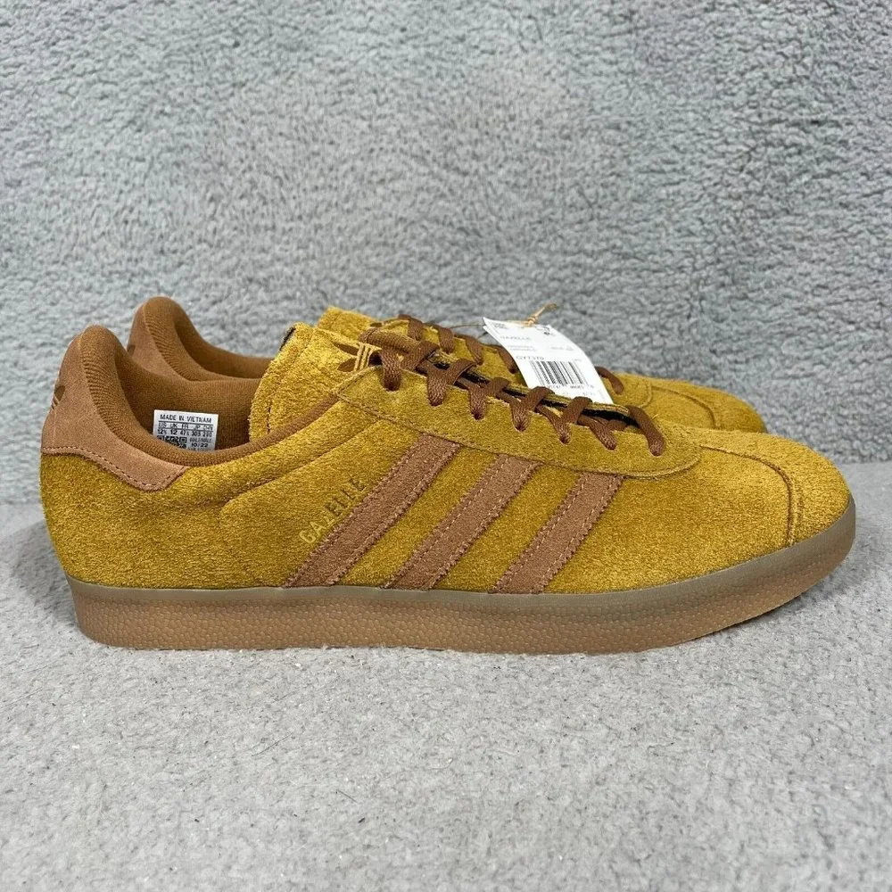 Adidas Gazelle Mens Size 12.5 Sneakers Shoes Bronze Brown Strata Gum GY7370